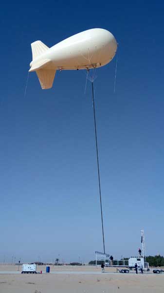 Aerostat with Linden Cable
