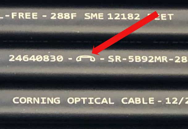telephone symbol on cable